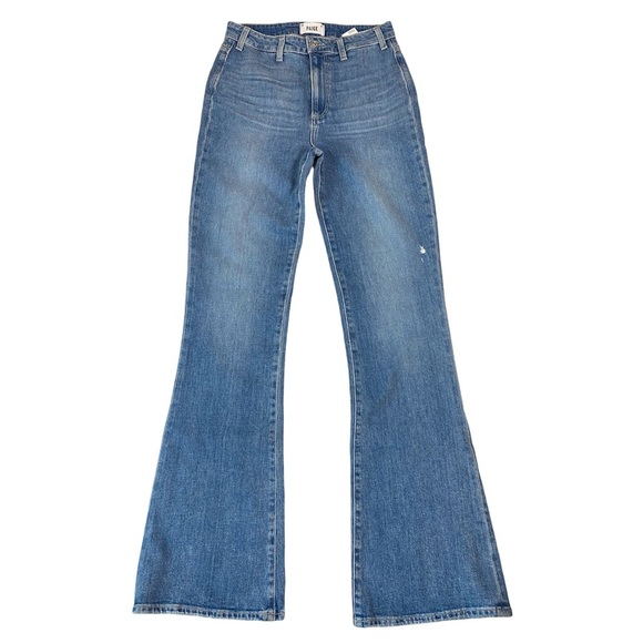 PAIGE Denim - PAIGE High-rise Bootcut Laurel Canyon, vintage-inspired denim blue jeans
